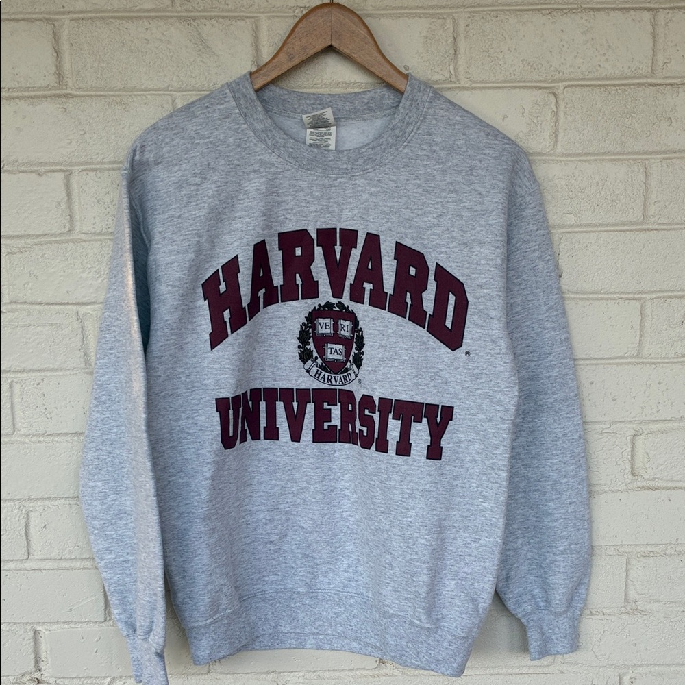 Harvard University Veritas Campus Gray Sweatshirt